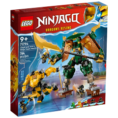 71794 Lloyd, Arin a jejich tým nindža robotů Obrázek k setu 71794