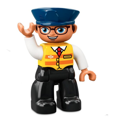 88801569 Brýlatý strojvedoucí Obrázek k setu 88801569